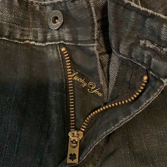 Lucky 🍀 Brand Dungarees Jeans 🖤 - Picture 3 of 9